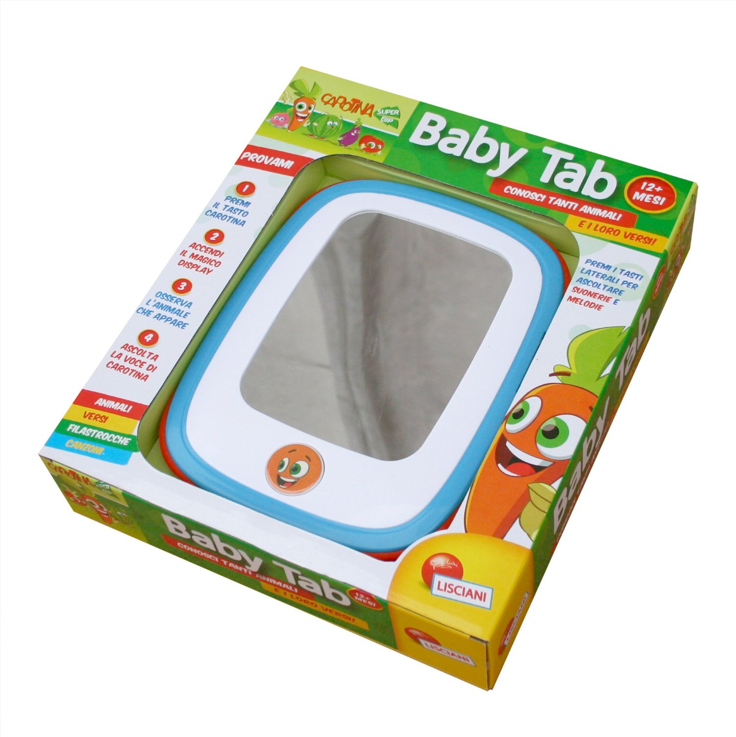 La confezione di Baby Tab Carotina