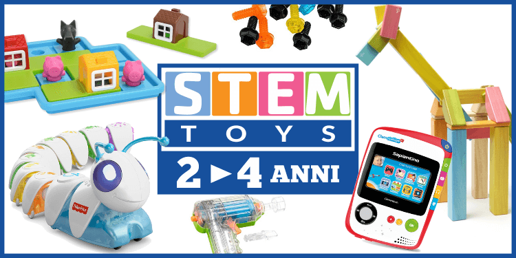 TOP 7 giocattoli tecnologici e STEM toys per bimbi di 2 - 4 anni